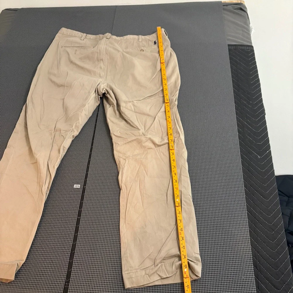 Polo Ralph Lauren Classic Fit Chino Pants Tan Khaki Cotton Twill Mens 38x30